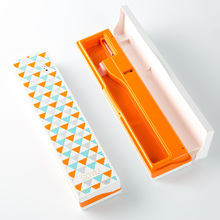 韩国SOYU 小型牙刷消毒器“三角花纹”主题 1个装